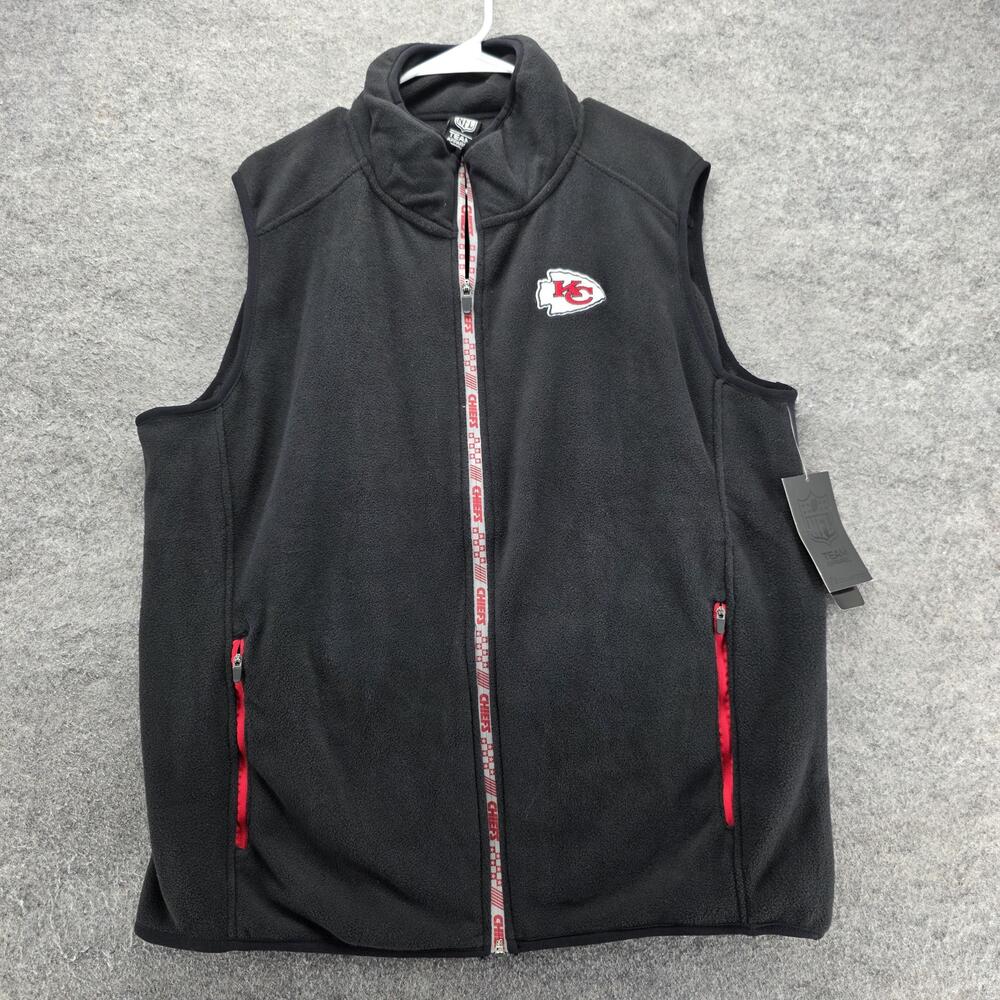 Kansas City Chiefs Jacket Mens L Black NFL Football NFL Team Apparel Fleece